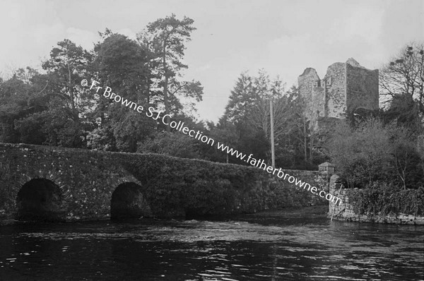 ABBEY FROM RIVER AT ABBEY BRIDGE